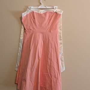 Amazon Strapless Pink Dress